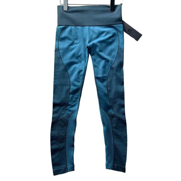 MONO‎ B Women's Green High-Waist Multi-Pattern Seamless Leggings Sz S - Picture 1 of 6